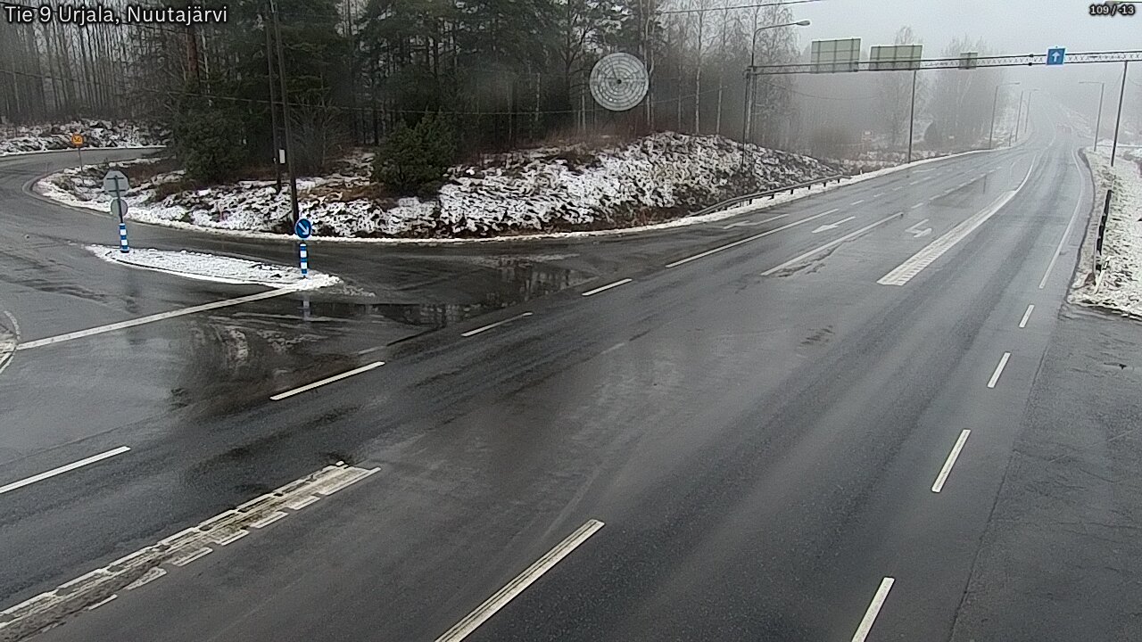 Weather Camera Image Väg 9 Urjala, Notsjö, Urjala, Pirkanmaa
