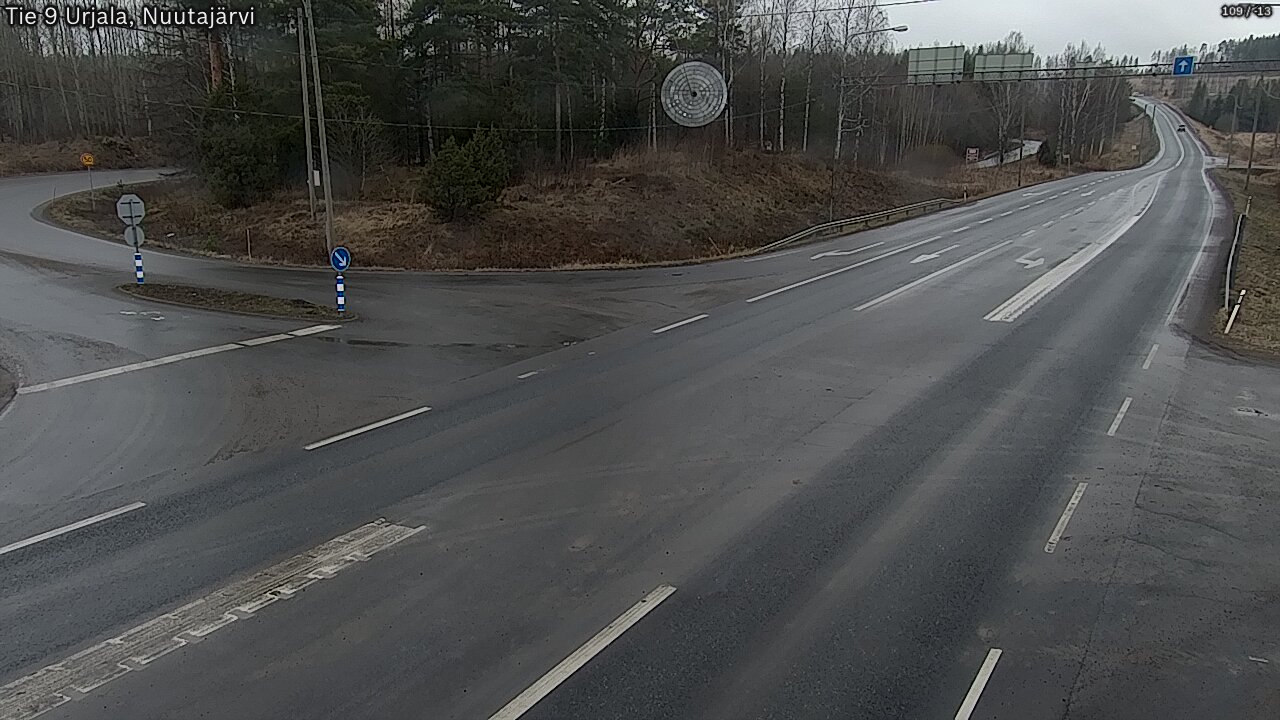 Weather Camera Image Väg 9 Urjala, Notsjö, Urjala, Pirkanmaa