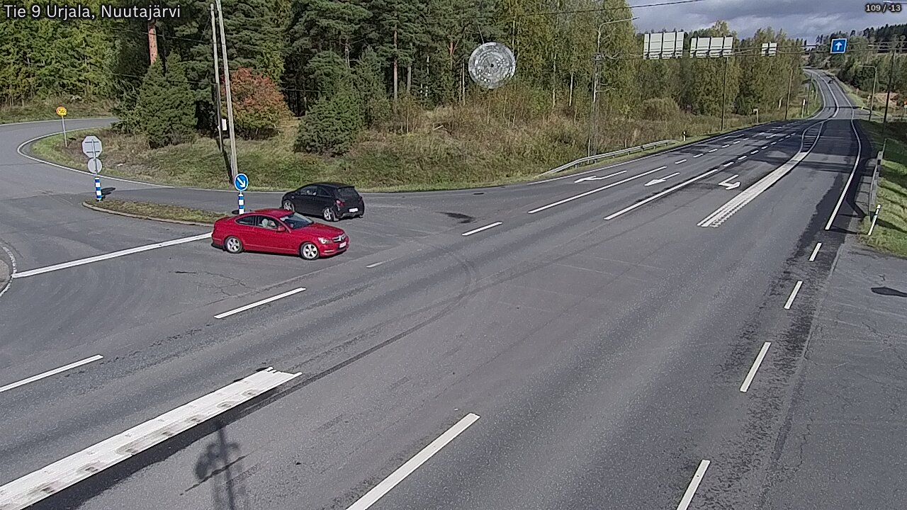 Weather Camera Image Väg 9 Urjala, Notsjö, Urjala, Pirkanmaa