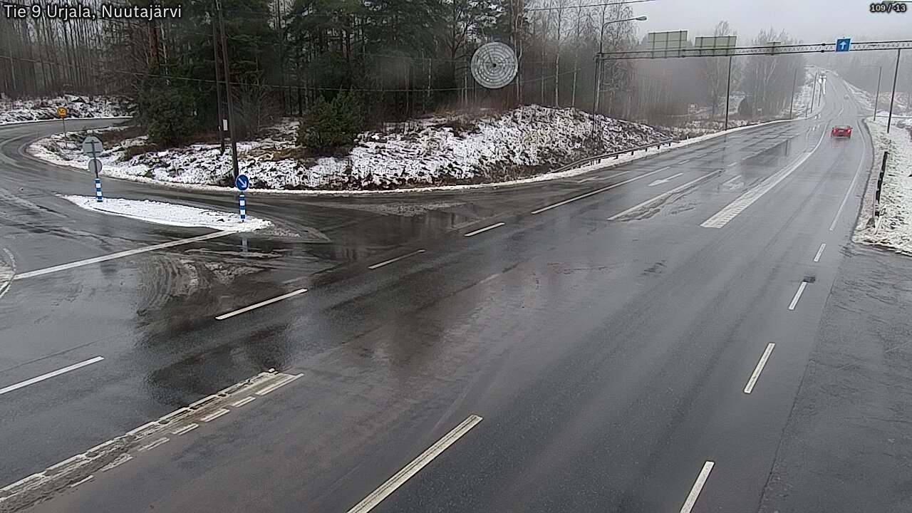 Weather Camera Image Väg 9 Urjala, Notsjö, Urjala, Pirkanmaa
