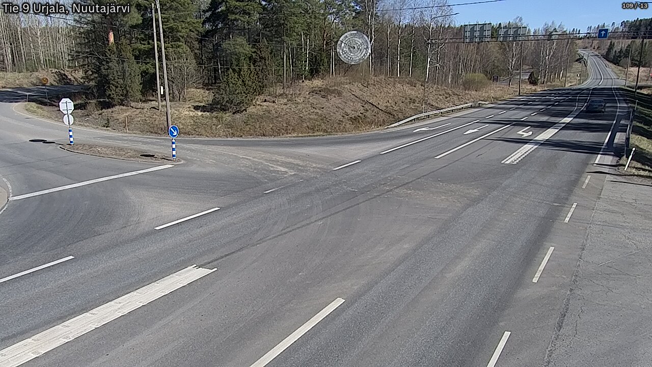 Kelikamerat Kuva Tie 9 Urjala, Nuutajärvi, Urjala, Pirkanmaa