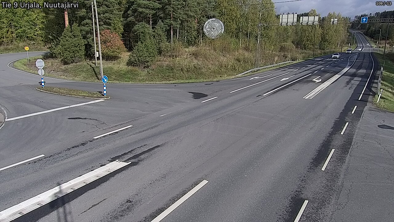 Weather Camera Image Väg 9 Urjala, Notsjö, Urjala, Pirkanmaa