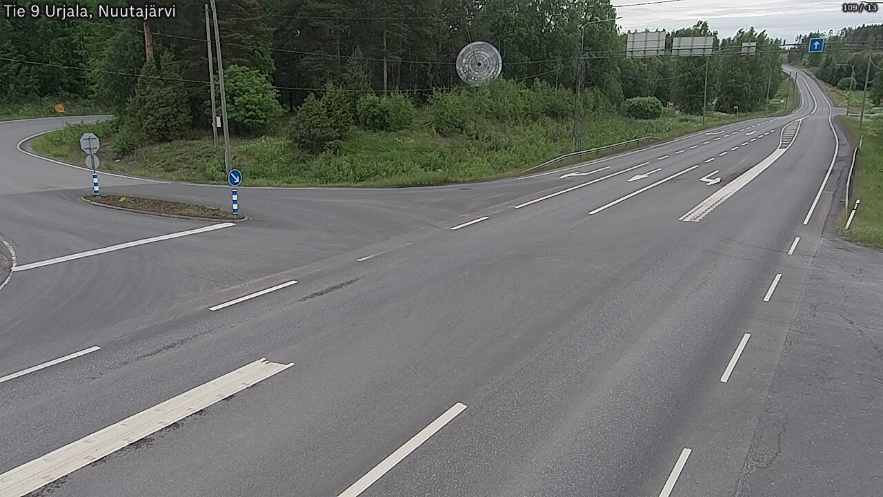 Weather Camera Image Väg 9 Urjala, Notsjö, Urjala, Pirkanmaa