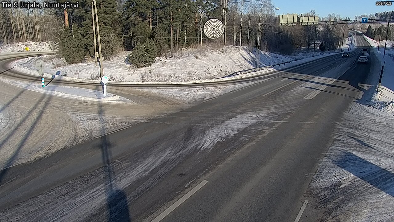 Weather Camera Image Väg 9 Urjala, Notsjö, Urjala, Pirkanmaa