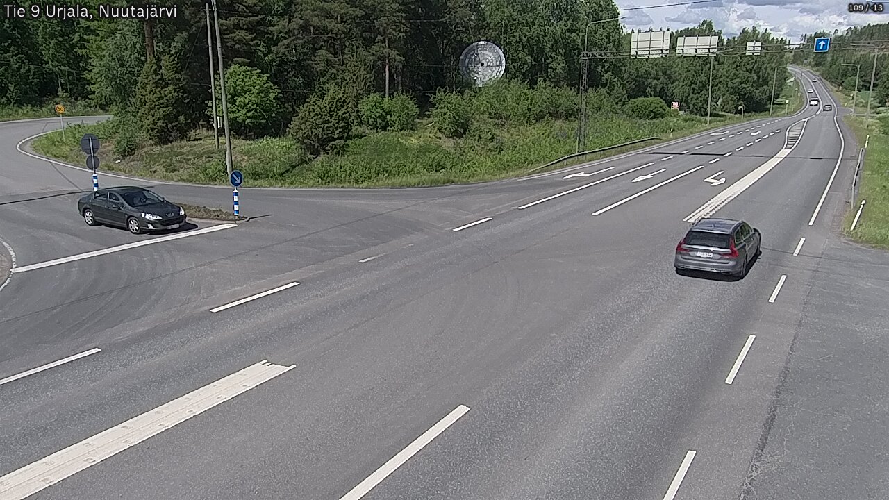 Kelikamerat Kuva Tie 9 Urjala, Nuutajärvi, Urjala, Pirkanmaa