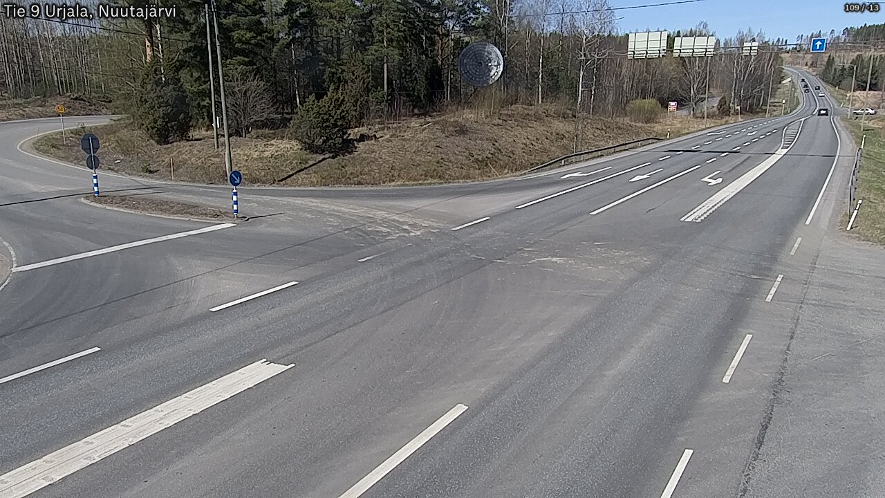 Kelikamerat Kuva Tie 9 Urjala, Nuutajärvi, Urjala, Pirkanmaa