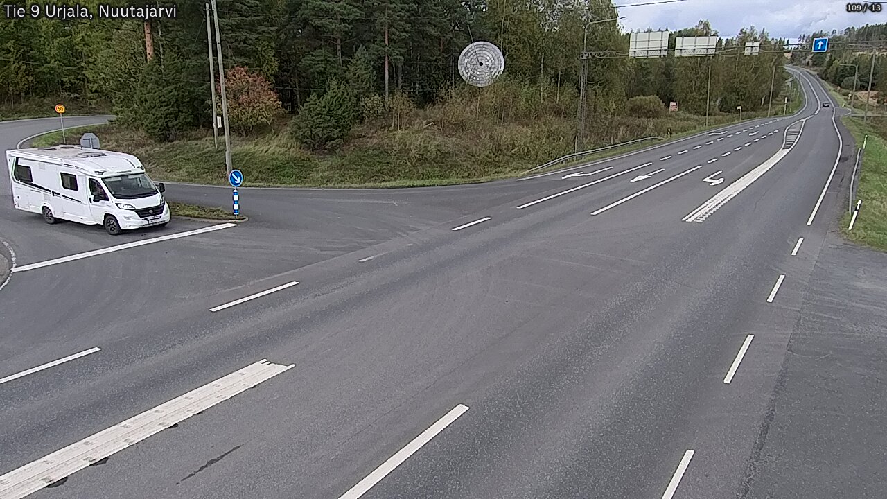 Weather Camera Image Väg 9 Urjala, Notsjö, Urjala, Pirkanmaa