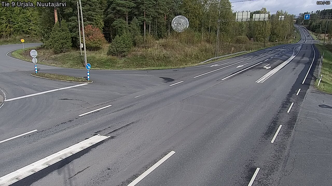 Weather Camera Image Väg 9 Urjala, Notsjö, Urjala, Pirkanmaa