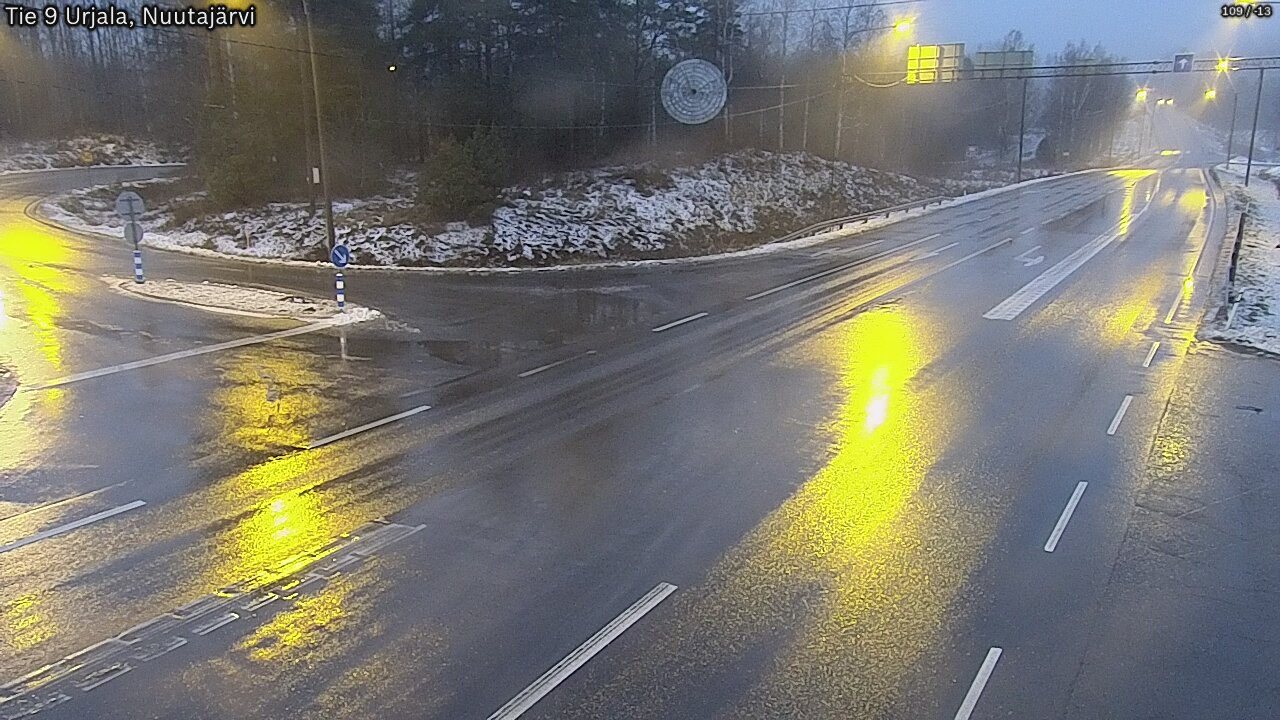 Weather Camera Image Väg 9 Urjala, Notsjö, Urjala, Pirkanmaa