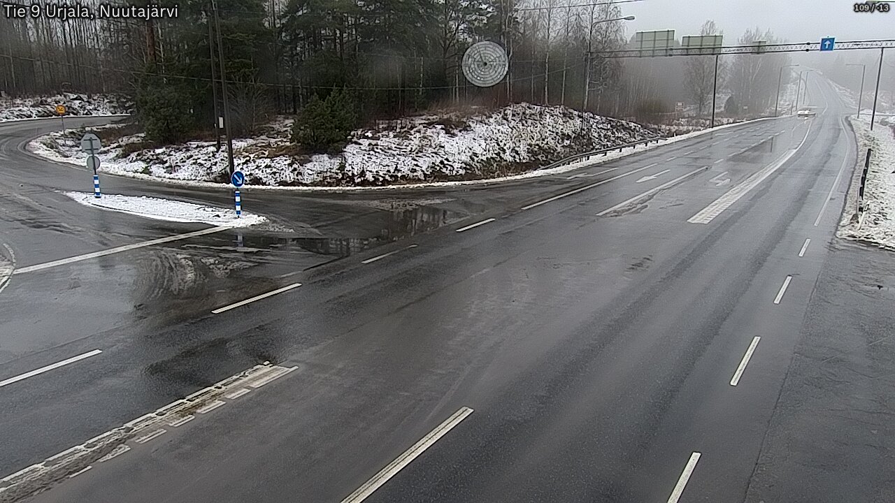 Weather Camera Image Väg 9 Urjala, Notsjö, Urjala, Pirkanmaa