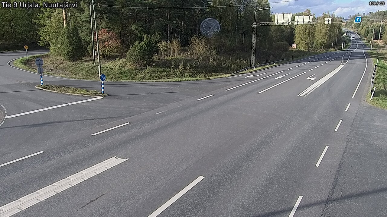 Weather Camera Image Väg 9 Urjala, Notsjö, Urjala, Pirkanmaa