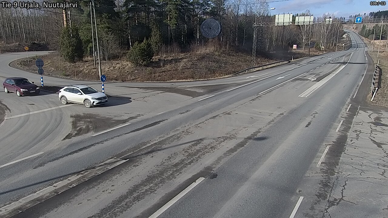 Weather Camera Image Road 9 Urjala, Nuutajärvi, Urjala, Pirkanmaa