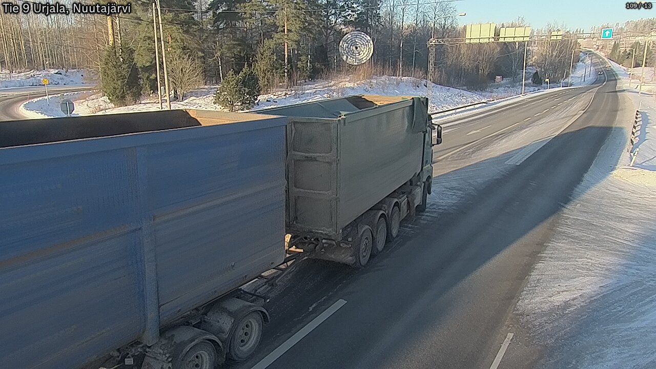 Weather Camera Image Road 9 Urjala, Nuutajärvi, Urjala, Pirkanmaa