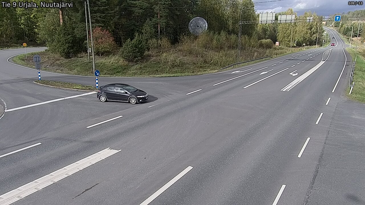 Weather Camera Image Väg 9 Urjala, Notsjö, Urjala, Pirkanmaa