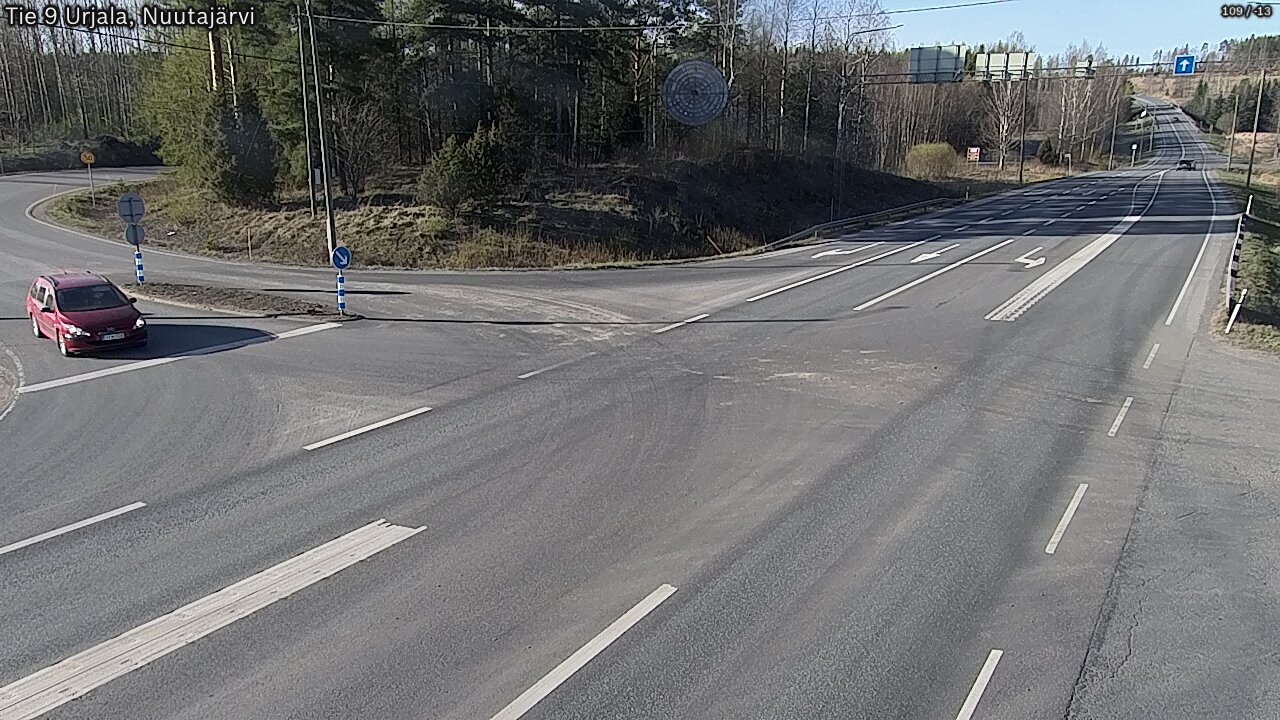 Kelikamerat Kuva Tie 9 Urjala, Nuutajärvi, Urjala, Pirkanmaa