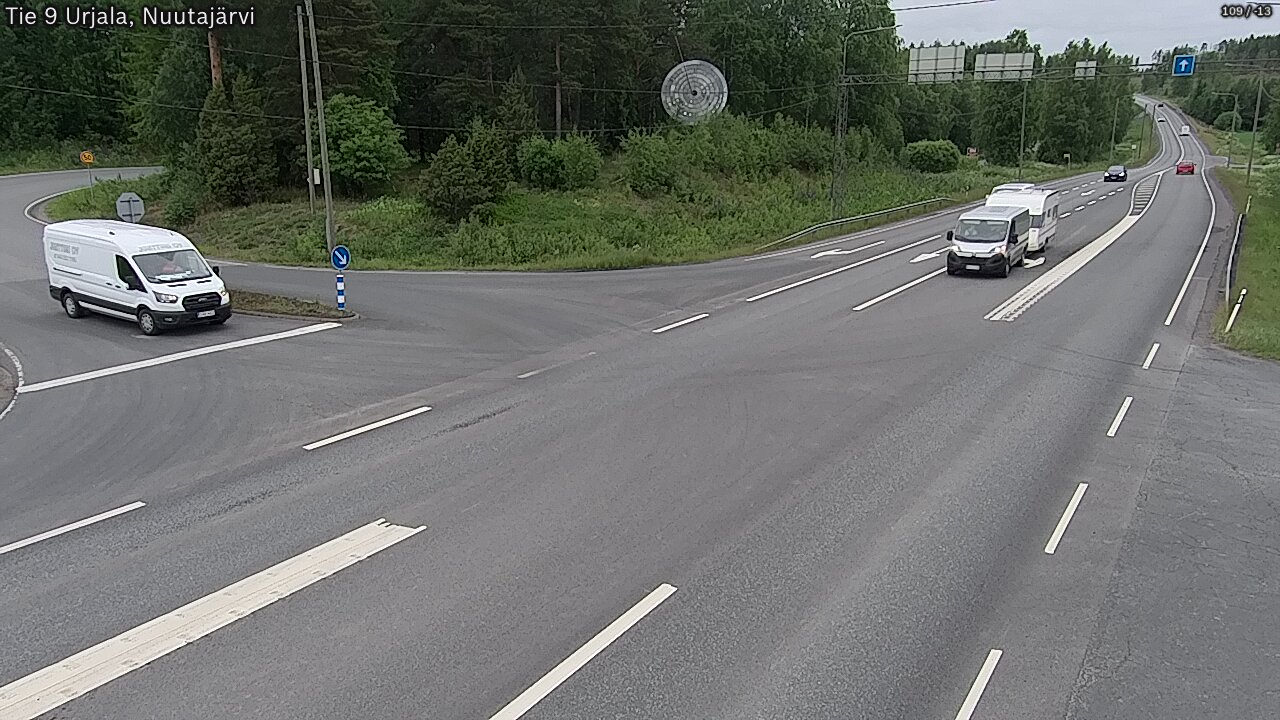 Weather Camera Image Väg 9 Urjala, Notsjö, Urjala, Pirkanmaa