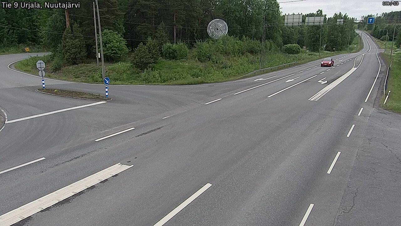Weather Camera Image Väg 9 Urjala, Notsjö, Urjala, Pirkanmaa