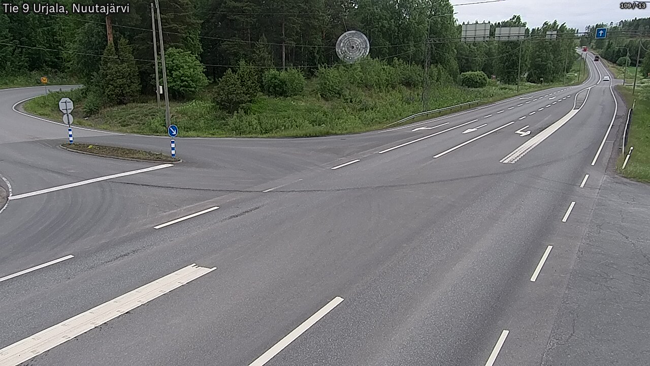 Weather Camera Image Väg 9 Urjala, Notsjö, Urjala, Pirkanmaa