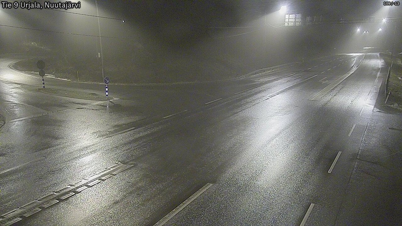 Weather Camera Image Väg 9 Urjala, Notsjö, Urjala, Pirkanmaa