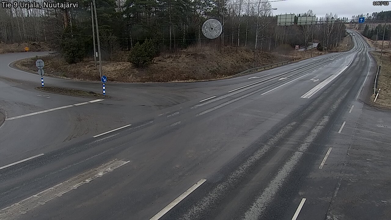 Weather Camera Image Väg 9 Urjala, Notsjö, Urjala, Pirkanmaa