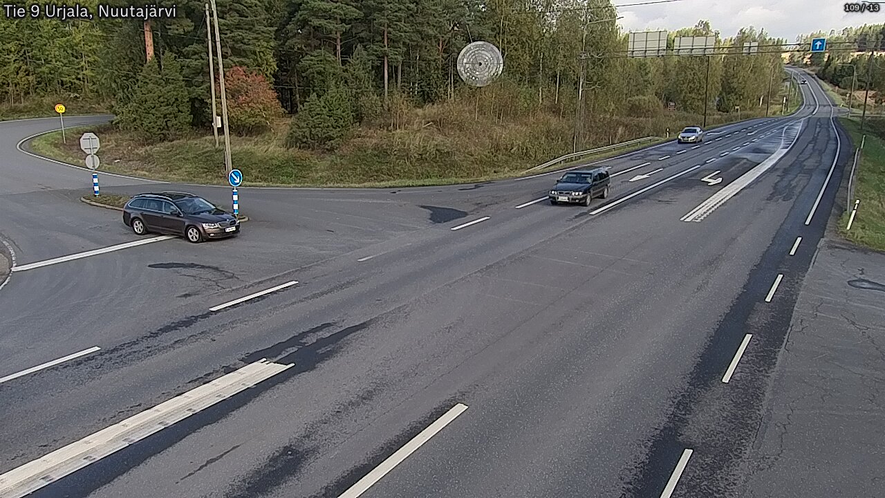Weather Camera Image Väg 9 Urjala, Notsjö, Urjala, Pirkanmaa