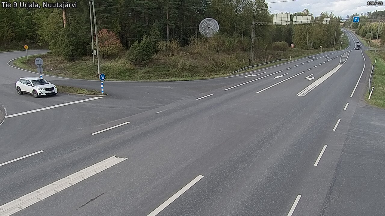 Weather Camera Image Väg 9 Urjala, Notsjö, Urjala, Pirkanmaa