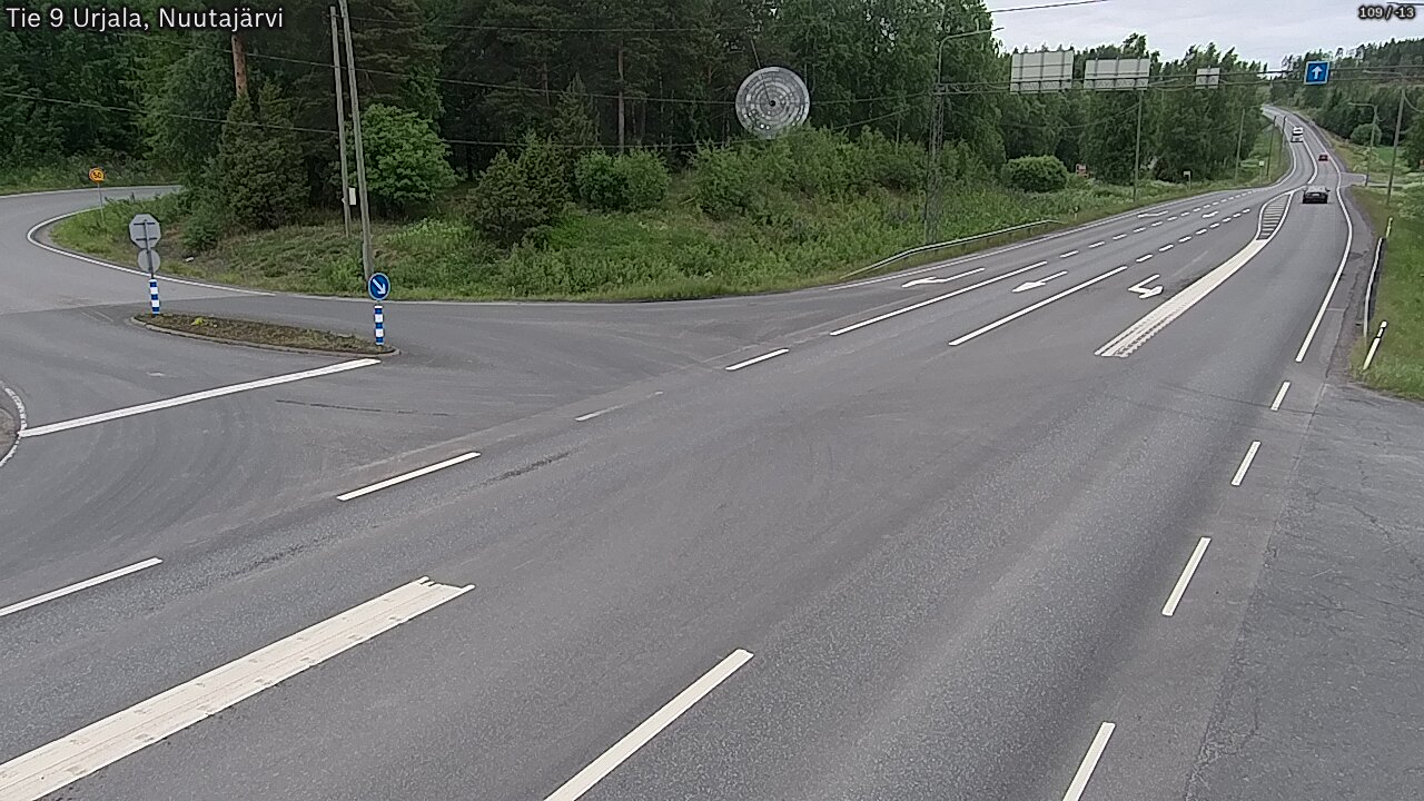 Weather Camera Image Väg 9 Urjala, Notsjö, Urjala, Pirkanmaa