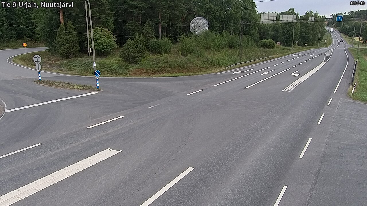 Weather Camera Image Road 9 Urjala, Nuutajärvi, Urjala, Pirkanmaa