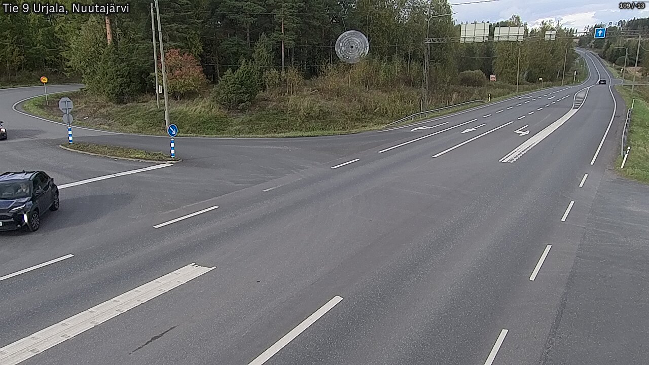 Weather Camera Image Väg 9 Urjala, Notsjö, Urjala, Pirkanmaa