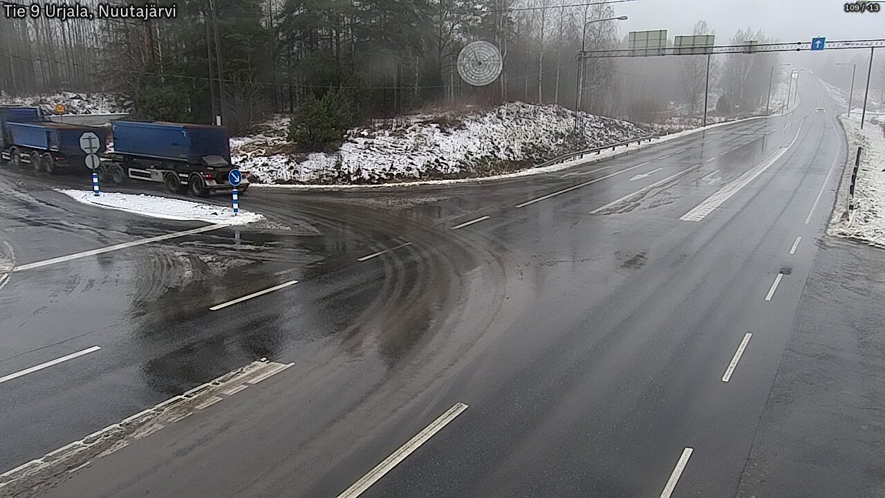Weather Camera Image Väg 9 Urjala, Notsjö, Urjala, Pirkanmaa