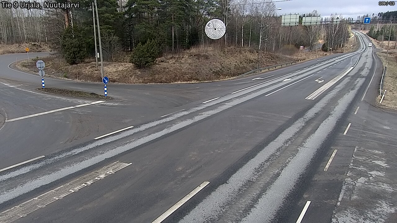 Weather Camera Image Väg 9 Urjala, Notsjö, Urjala, Pirkanmaa