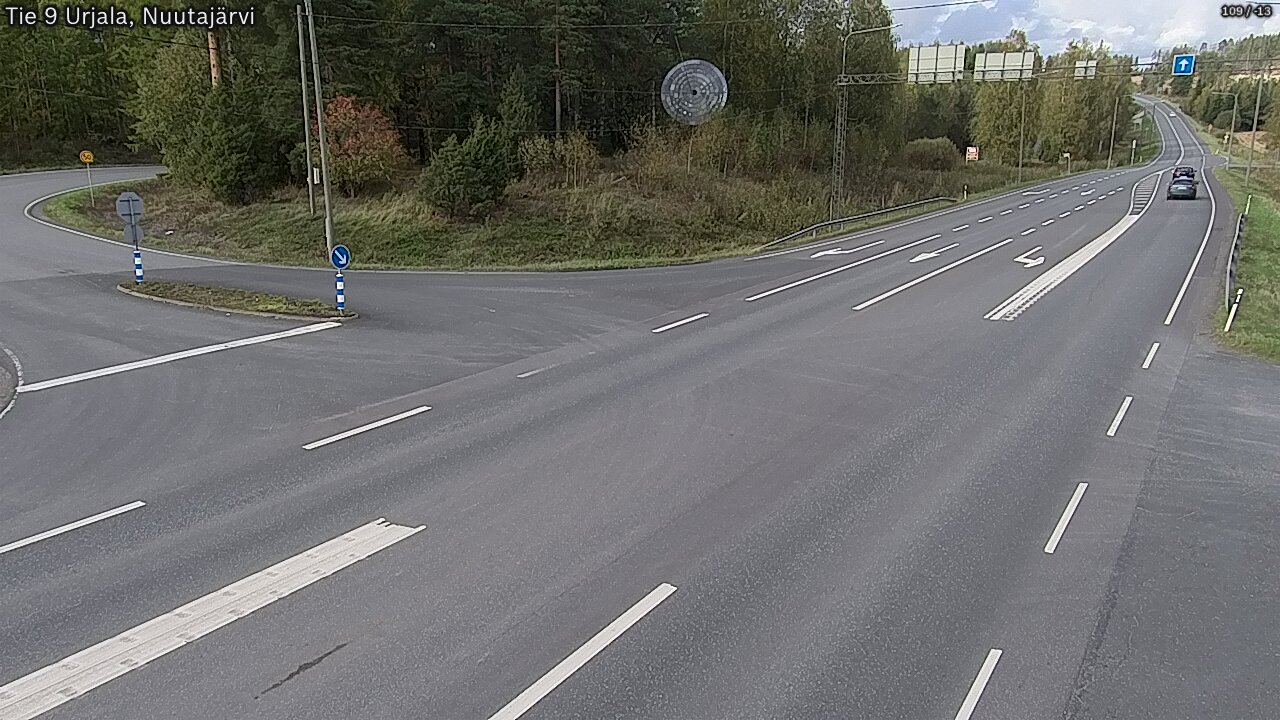 Weather Camera Image Väg 9 Urjala, Notsjö, Urjala, Pirkanmaa