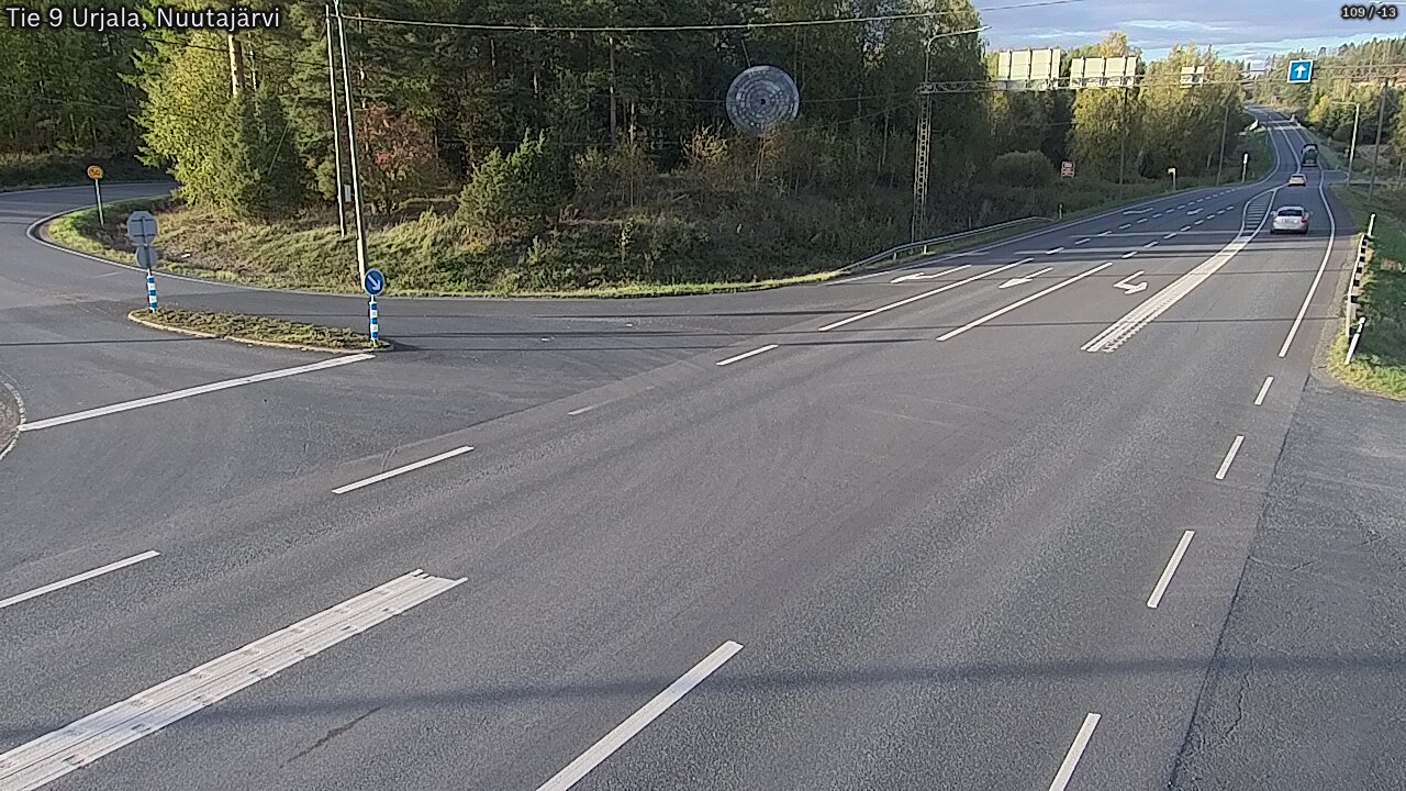 Weather Camera Image Väg 9 Urjala, Notsjö, Urjala, Pirkanmaa