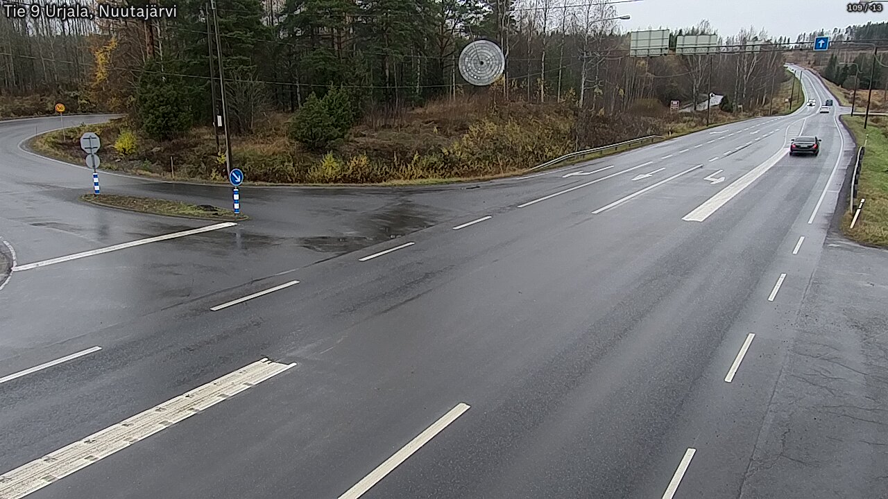 Weather Camera Image Väg 9 Urjala, Notsjö, Urjala, Pirkanmaa