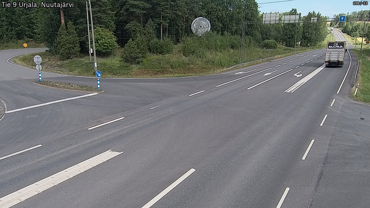 Kelikamerat Kuva Tie 9 Urjala, Nuutajärvi, Urjala, Pirkanmaa