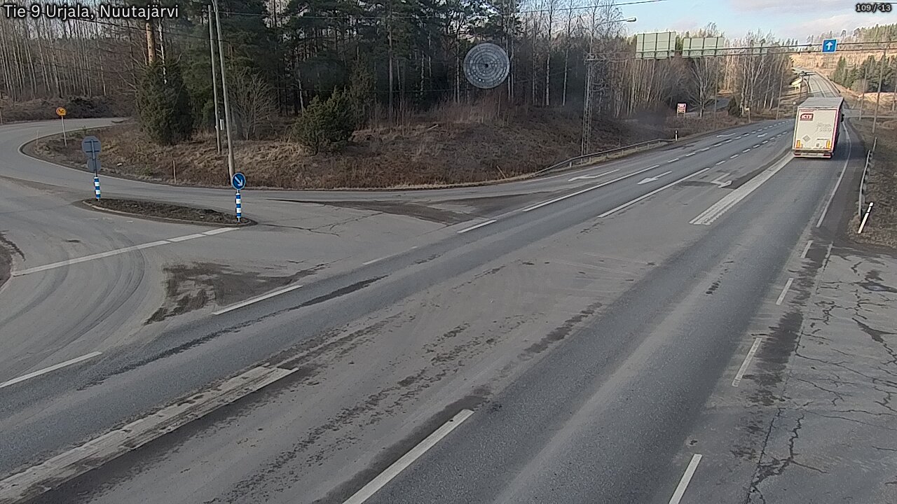 Weather Camera Image Road 9 Urjala, Nuutajärvi, Urjala, Pirkanmaa