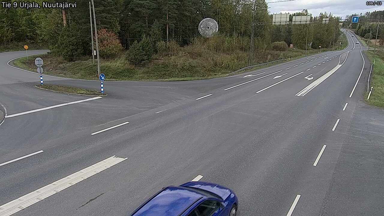 Weather Camera Image Väg 9 Urjala, Notsjö, Urjala, Pirkanmaa