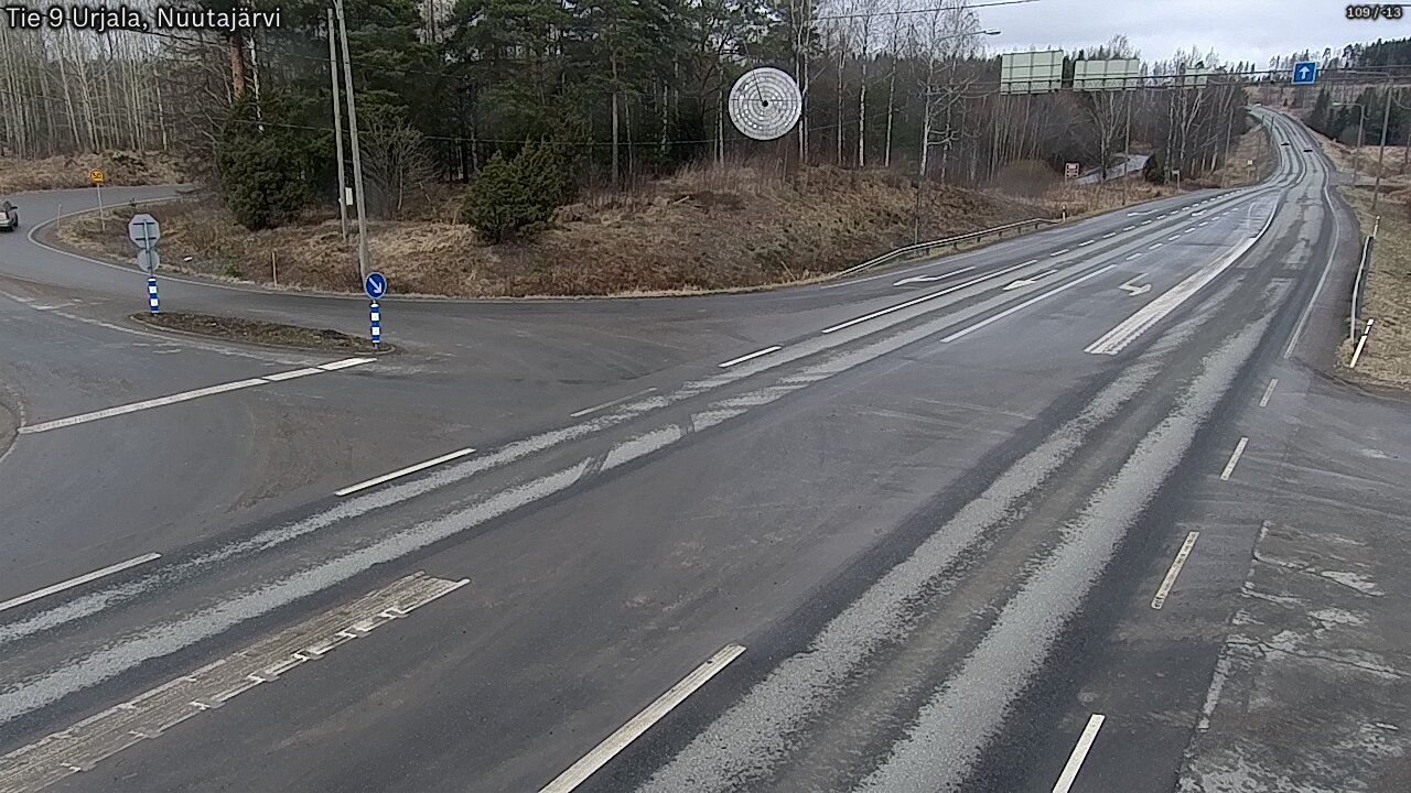 Weather Camera Image Väg 9 Urjala, Notsjö, Urjala, Pirkanmaa