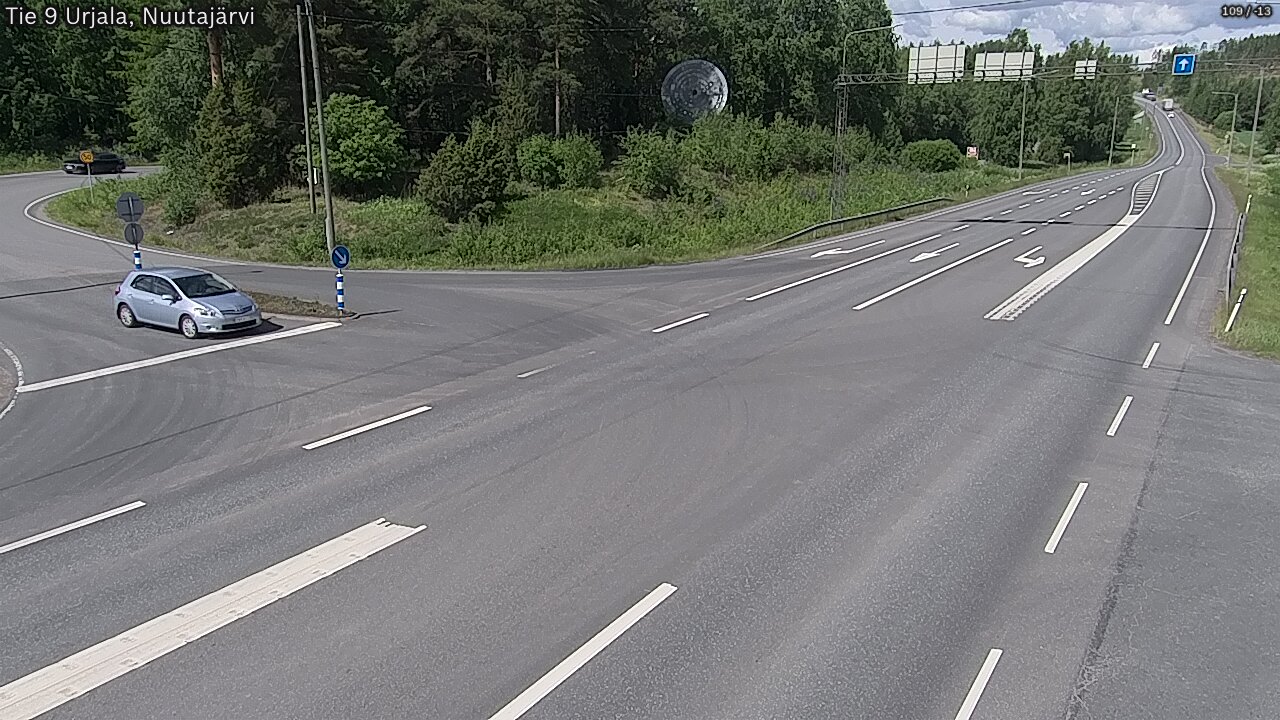 Kelikamerat Kuva Tie 9 Urjala, Nuutajärvi, Urjala, Pirkanmaa