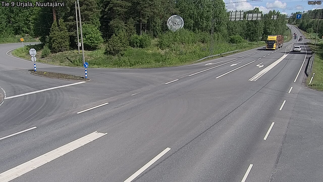 Kelikamerat Kuva Tie 9 Urjala, Nuutajärvi, Urjala, Pirkanmaa