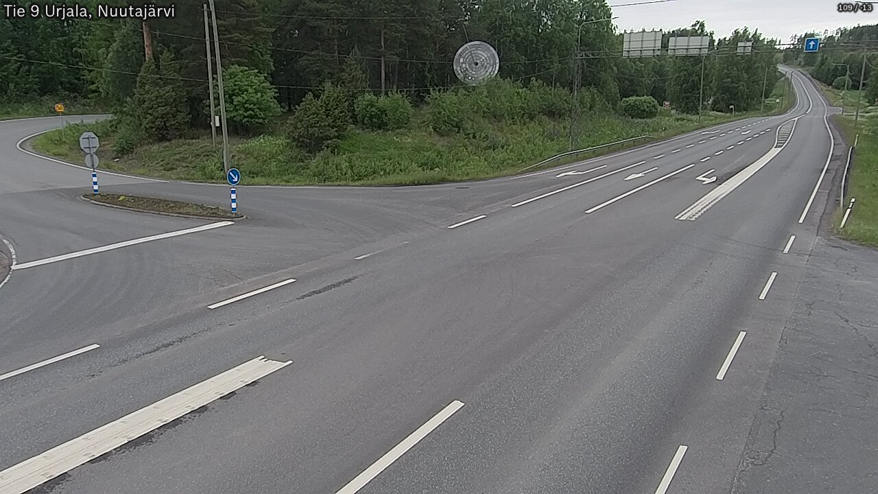 Weather Camera Image Road 9 Urjala, Nuutajärvi, Urjala, Pirkanmaa