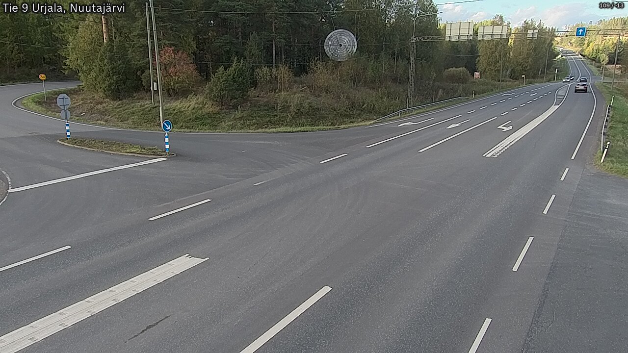 Weather Camera Image Väg 9 Urjala, Notsjö, Urjala, Pirkanmaa