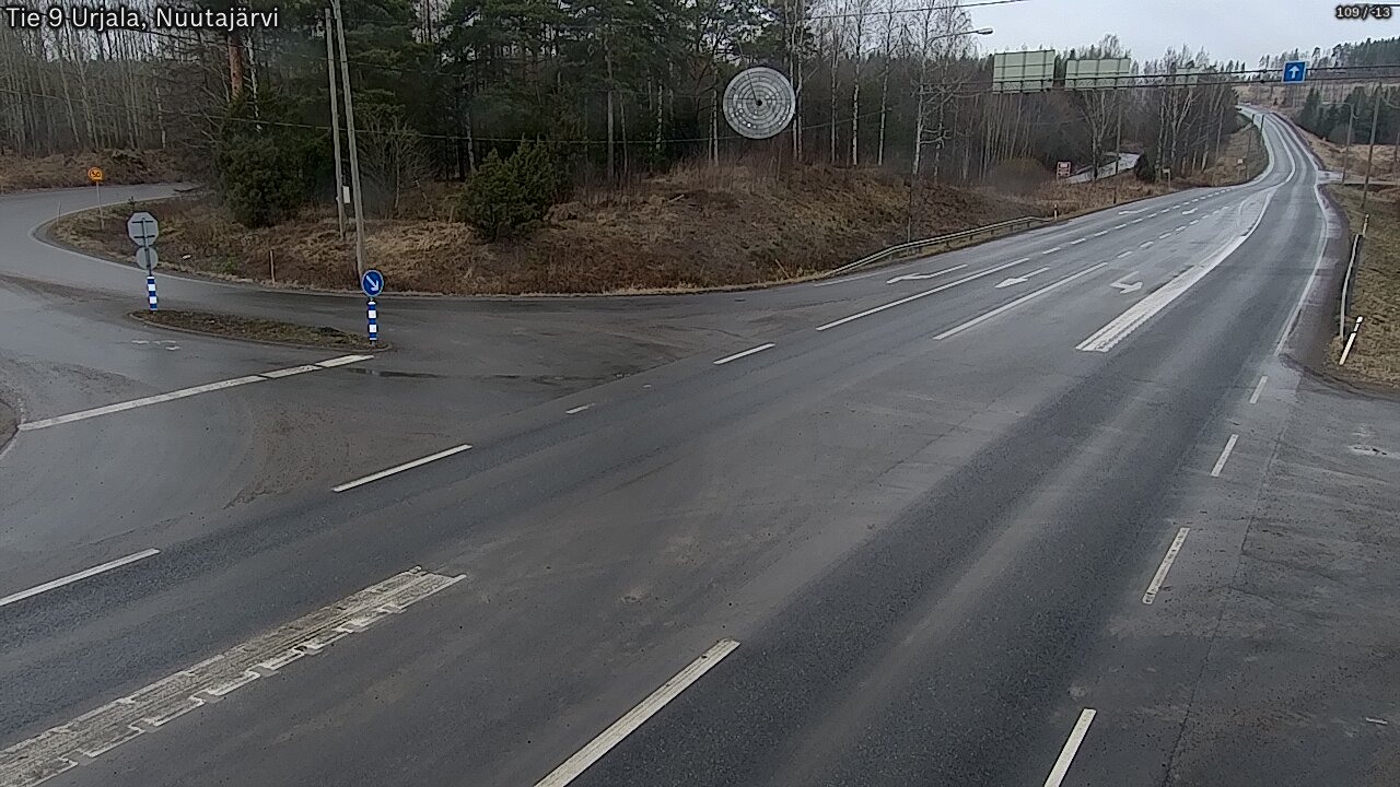 Weather Camera Image Väg 9 Urjala, Notsjö, Urjala, Pirkanmaa