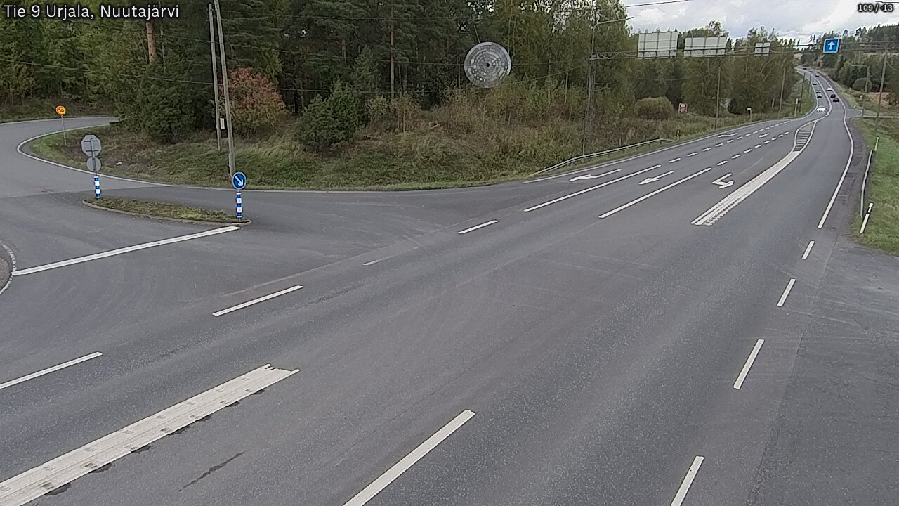 Weather Camera Image Väg 9 Urjala, Notsjö, Urjala, Pirkanmaa