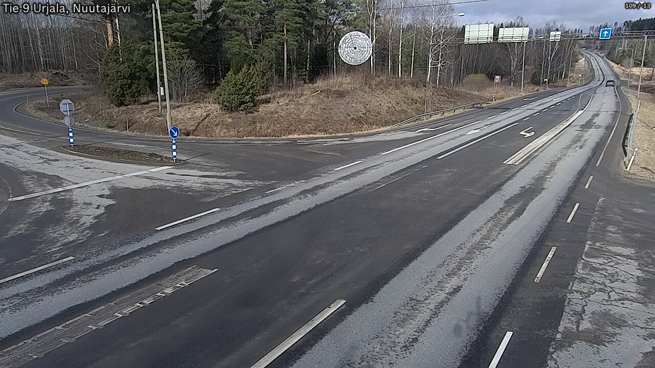 Weather Camera Image Väg 9 Urjala, Notsjö, Urjala, Pirkanmaa