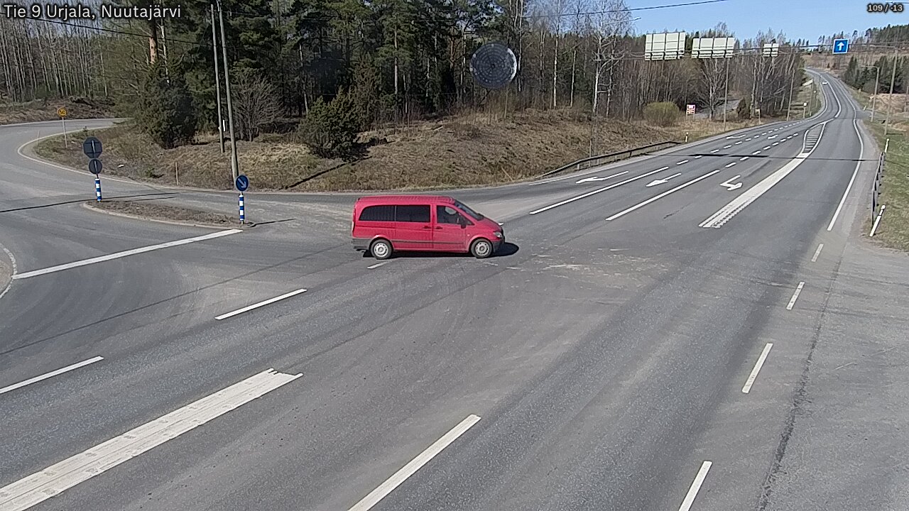 Kelikamerat Kuva Tie 9 Urjala, Nuutajärvi, Urjala, Pirkanmaa