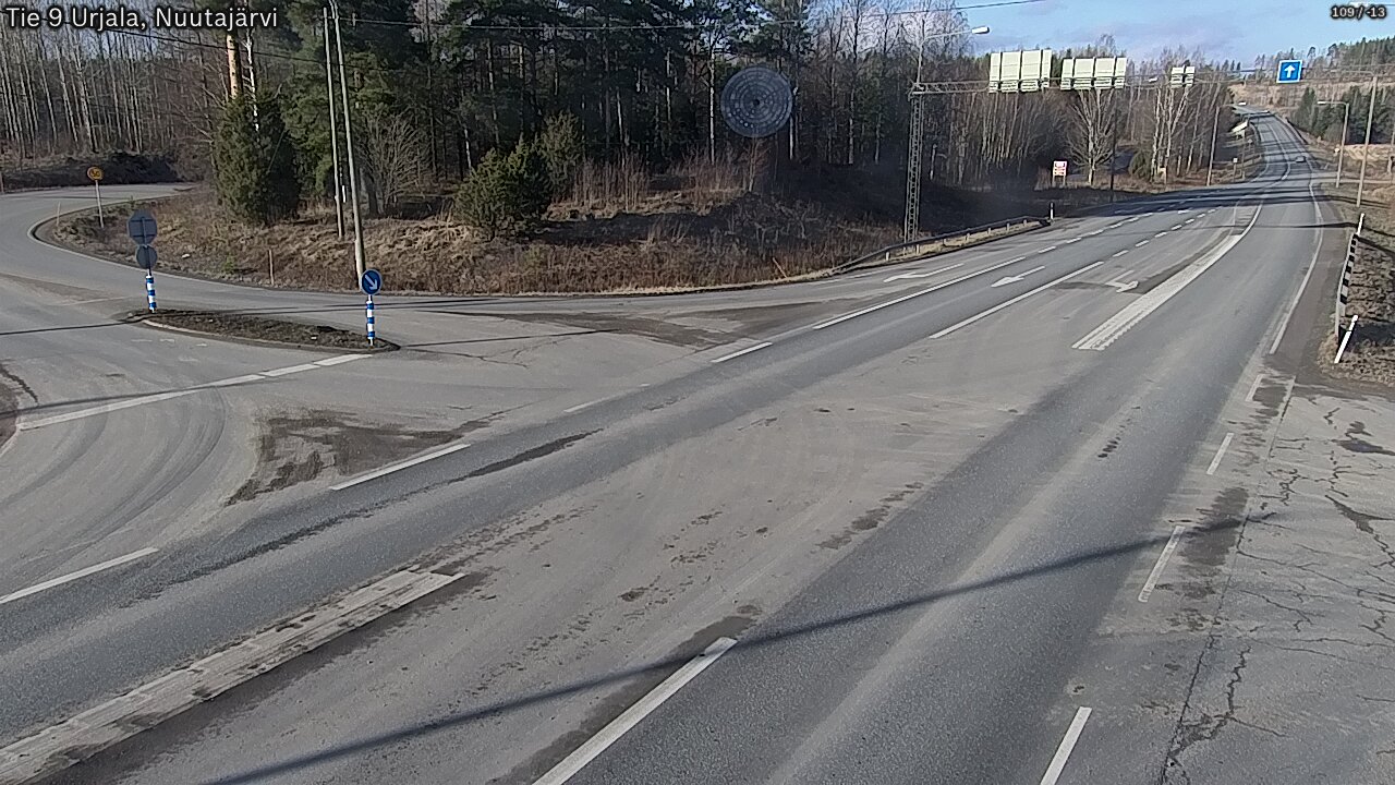 Weather Camera Image Road 9 Urjala, Nuutajärvi, Urjala, Pirkanmaa