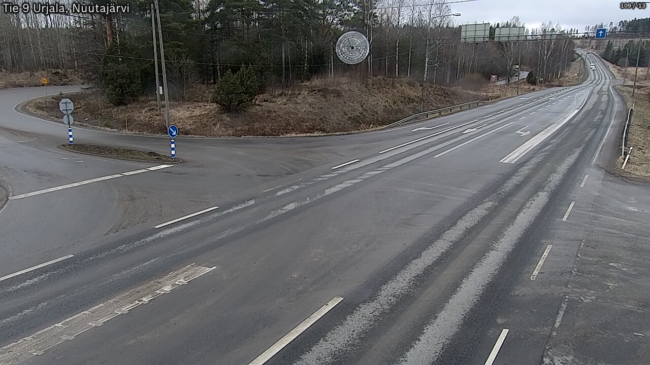 Weather Camera Image Väg 9 Urjala, Notsjö, Urjala, Pirkanmaa