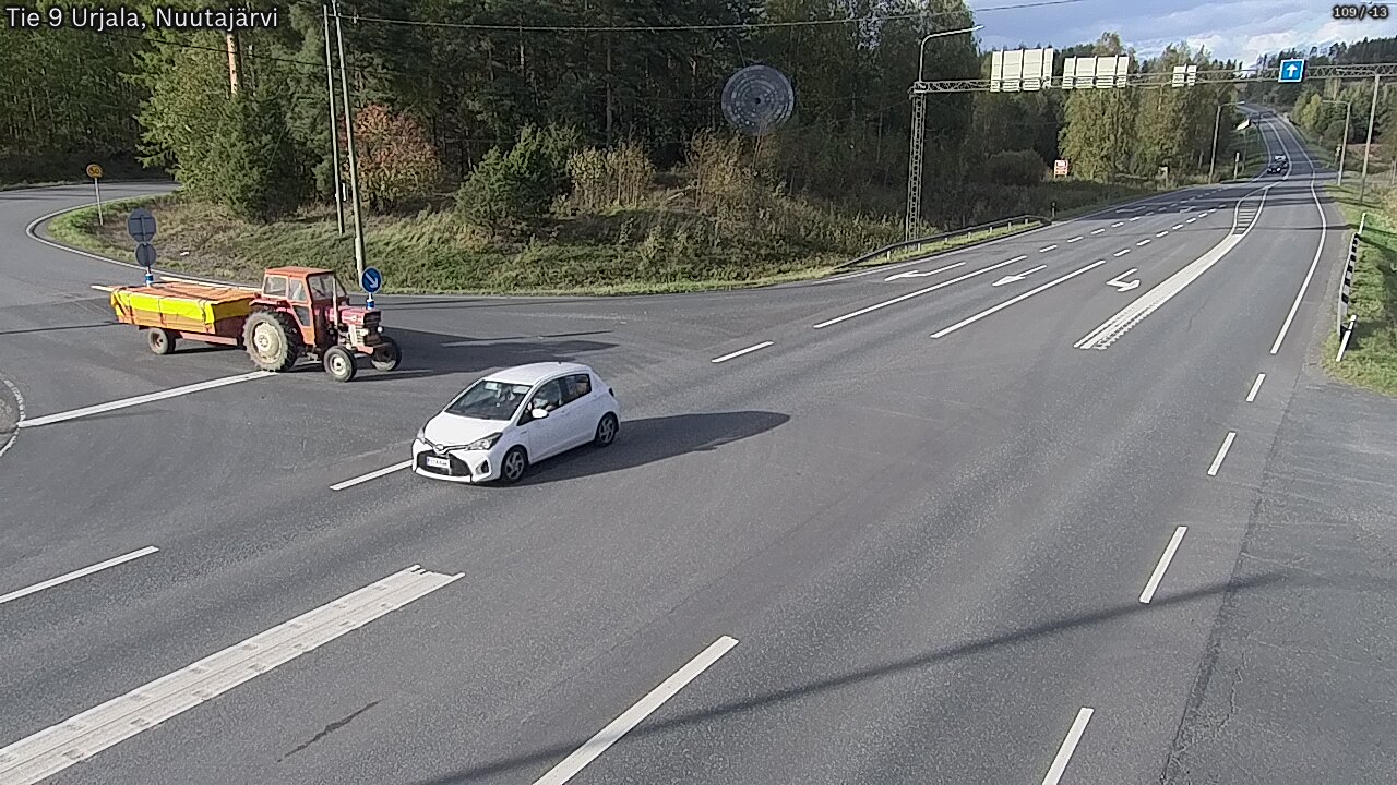 Weather Camera Image Väg 9 Urjala, Notsjö, Urjala, Pirkanmaa