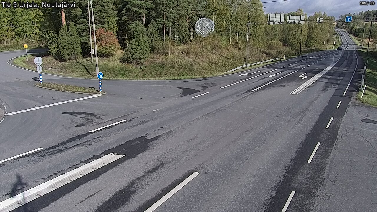 Weather Camera Image Väg 9 Urjala, Notsjö, Urjala, Pirkanmaa
